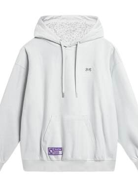 LI-NING/李宁男子韦德系列宽松休闲运动套头连帽卫衣AWDU653-B品