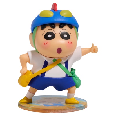 「动感超人」正版蜡笔小新桌面工位车载小摆件公仔盲盒可爱礼物