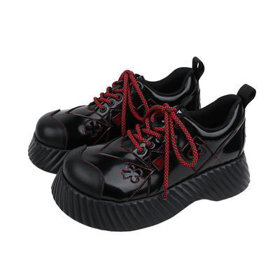 原创暗黑小皮鞋单鞋小众