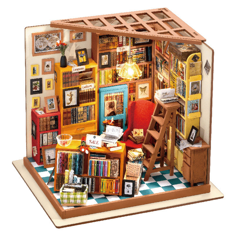 若来山姆书店手工DIY小屋拼装