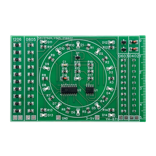 贴片元件焊接练习板CD4017流水灯套件DIY焊接技能电子制作YH-871
