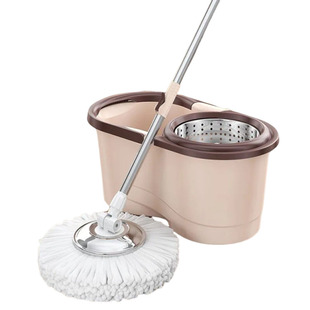 旋转拖把头通用替换装家用加厚纤维吸水圆形棉头特厚拖布头墩布头