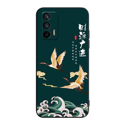 秋昊适用于realmegtneo闪速版手机壳rmx3350男女山水画realmegt防摔保护套oppo真我gtneo软硅胶外壳q3pro简约