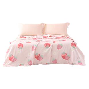 梦洁家纺夏凉被夏季空调被可机洗夏被春秋薄被子四季通用被芯