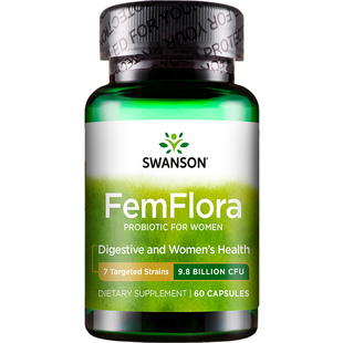 Swanson斯旺森女性益生菌98亿CFU7种乳酸杆菌群女性健康私处护理