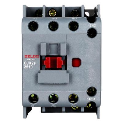 德力西交流接触器CJX2s-2510 25A交流接触器一开一闭铜件银点220V
