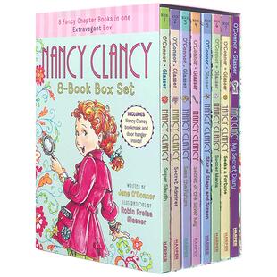 漂亮的南希8册故事集全套 英文原版绘本 Fancy Nancy 8-Book Box Set 小俏妞希希 Nancy Clancy 儿童初级章节桥梁书 进口英语书籍