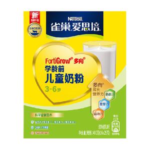 雀巢爱思培3-6岁学龄前儿童营养牛奶粉400g冲饮乳粉DHA奶学生送礼