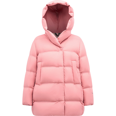 连帽围裹感加厚短款羽绒服
