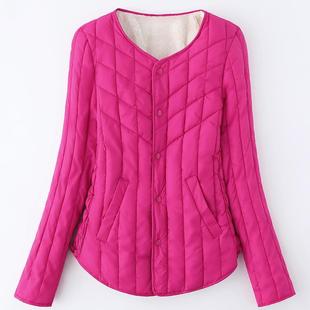 夹棉外贸无领爆款内穿小棉袄学生棉衣女冬季轻便潮流短装保暖洋气