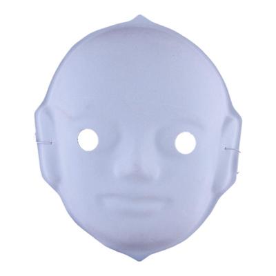 压痕脸谱面具 手绘创意幼儿园手工儿童DIY非遗京剧中国风白胚纸浆