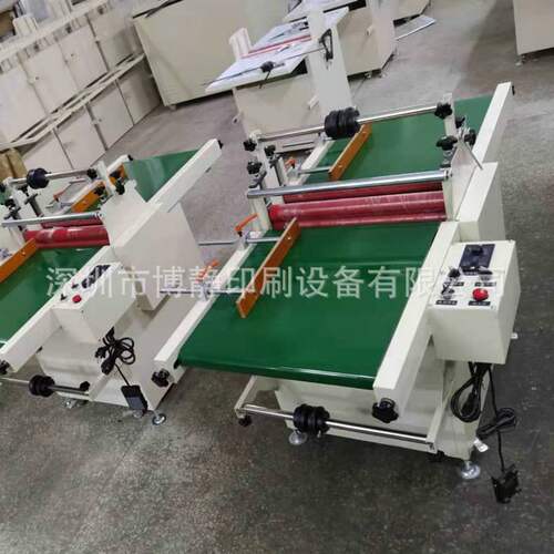 厂家供应700mm卷对卷冷裱覆膜机前后输送带传送带塑料贴膜用设备