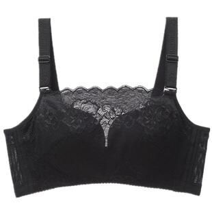 无钢圈抹胸文胸防走光厚杯小胸显大聚拢调整型收副乳女内衣爆款
