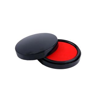 印台红色印油秒干速干快干办公专用印泥盒圆形小号便携式发票公章印章印泥按手印指纹盖章补充墨多功能水印台