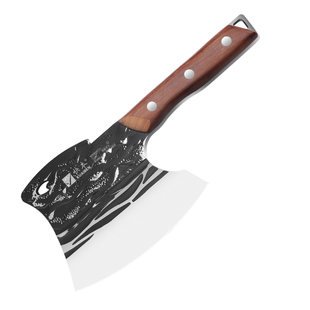 快本砍骨头专用刀屠夫坎剁斩大骨头刀商用重型锻打砍骨斧骨头神器