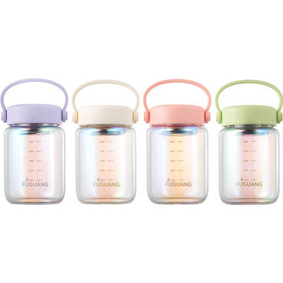 富光高硼硅玻璃便携出行泡茶杯