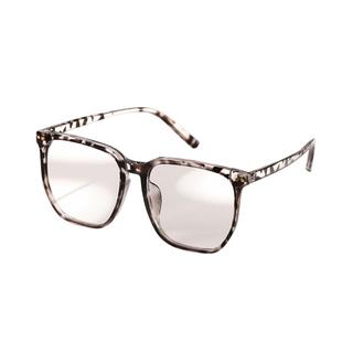 畹町豹纹玳瑁方框眼镜女可配度数近视眼镜框复古潮流素颜眼镜框