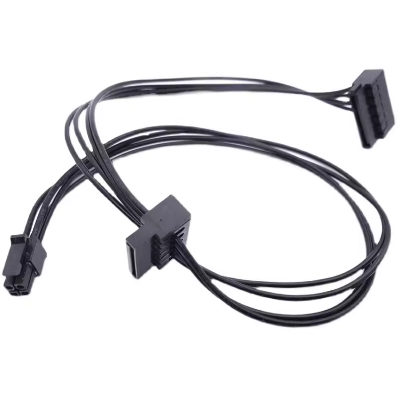 适用联想小4pin转sata电源线 迷你小口4针4P转串口 SSD硬盘供电线
