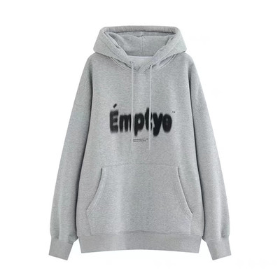 加绒加厚宽松纯棉美式复古卫衣