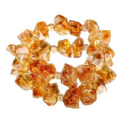 黄水晶黄金阿赛手串手链女