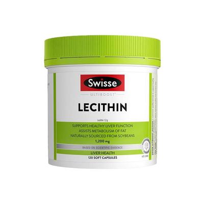 Swisse斯维诗进口大豆卵磷脂软胶囊 大豆原料1200mg120粒中老年