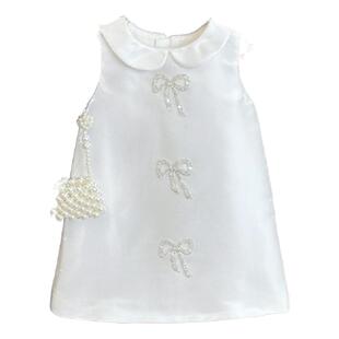 女童连衣裙夏洋气小女孩party小礼裙女宝宝高端周岁生日派对礼服