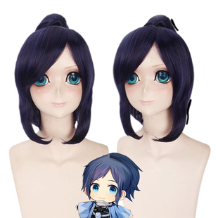 猫老师刀剑乱舞加州清光cosplay假发棕大和守安定动漫黑紫色假毛