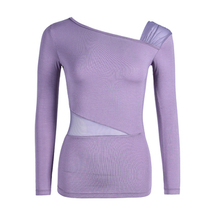 dancebaby拉丁舞服上衣日常练功服专用女新款舞衣舞蹈长袖YS337