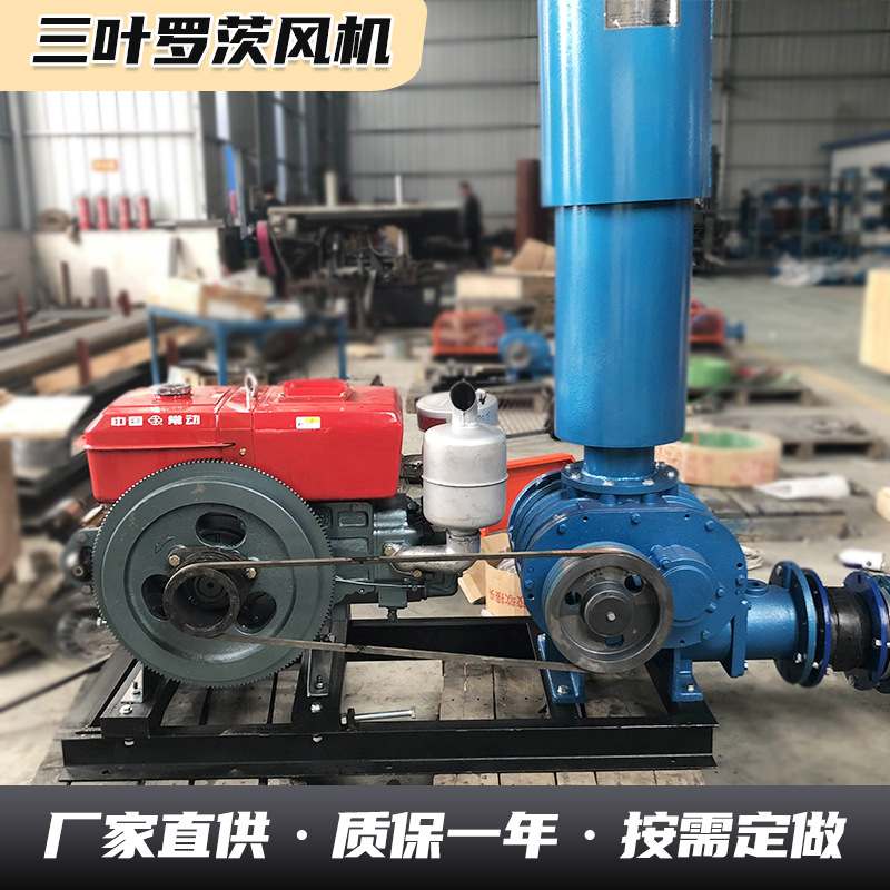 鱼塘曝气增氧机水产养殖气力输送鼓风机 污水处理三叶罗茨风机