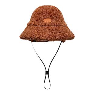 UGG男款帽子渔夫帽加厚冬季法兰绒保暖防风护耳系带加绒舒适百搭