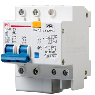 珠江空气开关家用小型断路器保护器电闸三相DZ47-63 1P2P3P总空开