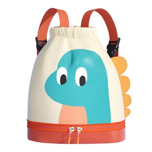 儿童游泳包干湿分离男女童便携可爱收纳袋卡通沙滩游泳训练双肩包