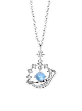 微汀纯银月光幸运星球轻奢小众