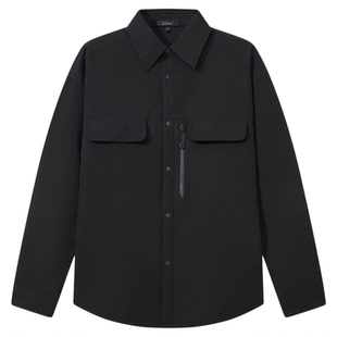 【山系户外】卡宾翻领工装衬衫夹克男春季底特律加厚棉服外套