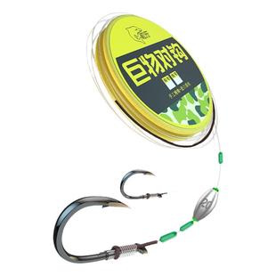 开口铅跑铅滑铅灵顿法定制对钩巨物绑好子线双钩大物子线双钩青鱼