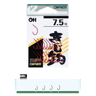 欧纳溪流钩日本OWNER 宽钩门前打红色鳟鱼鱼钩 赤钩带倒刺10148