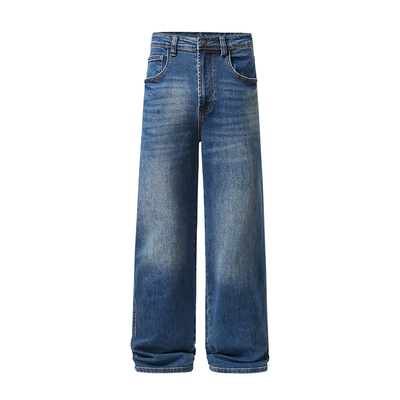 12oz网纹弹力高品质水洗牛仔裤男