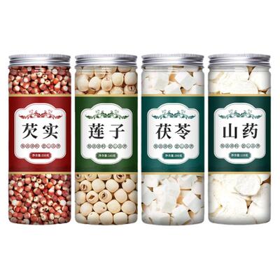 芡实茯苓山药莲子四神汤茶包儿童健脾新材料中药材正品官方旗舰店