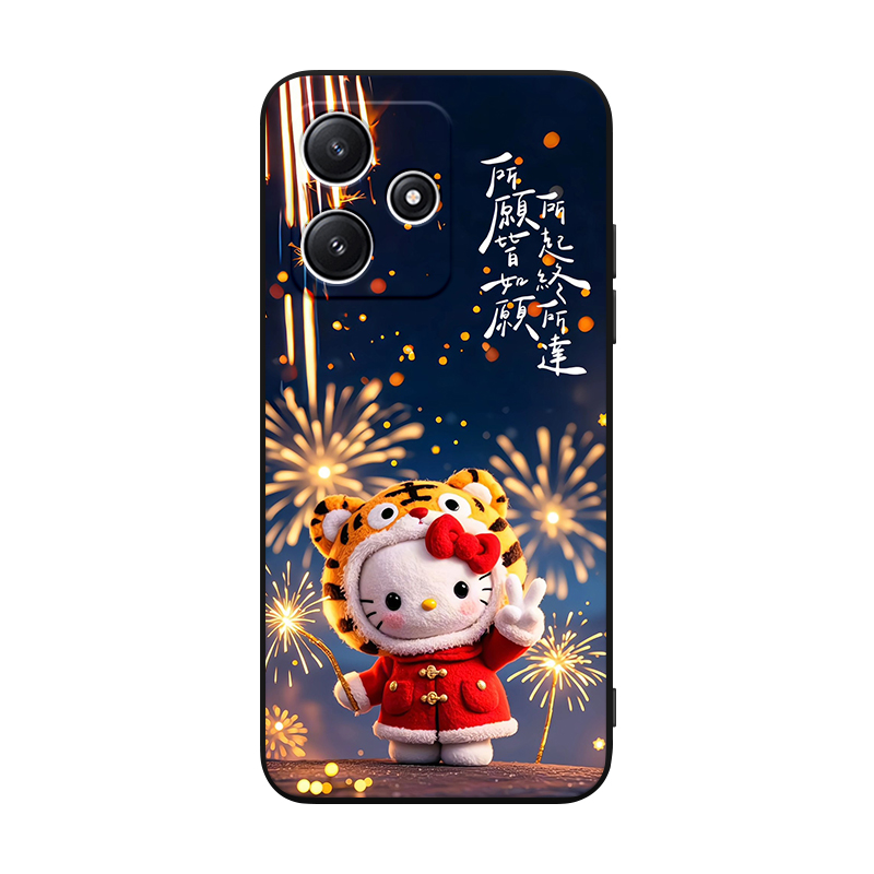 luckrider适用于红米note12r手机壳hmNotel2r暴富熊Hongmin0te12r防摔rdeminote12r超萌23o76RA4BC软胶23076R