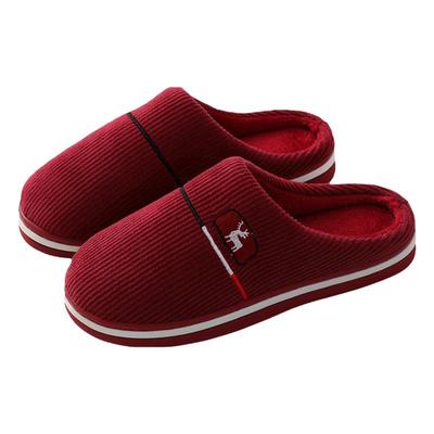 买一送一冬季情侣棉拖鞋厚底防滑