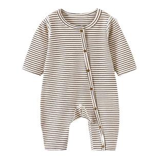 童泰婴儿连体衣春秋季宝宝衣服儿童休闲外出哈衣男童女童无骨爬服