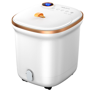 奥克斯泡脚桶加热恒温电动按摩洗脚盆全自动家用高深桶养生足浴器