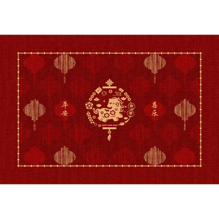 新年入户门地垫家用2026新款入户进门地毯红色喜庆入门垫门口脚垫