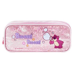 迪士尼草莓熊流沙笔袋女生2025新款文具袋大容量一年级铅笔袋女孩小学生文具收纳包学霸高颜值笔袋儿童文具盒