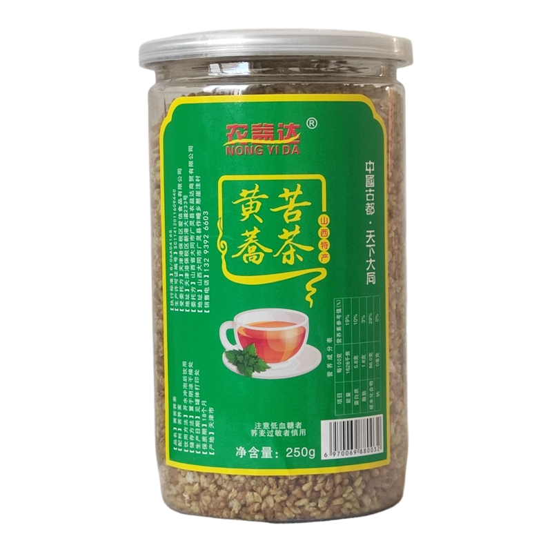 农益达黑苦荞茶罐装黄苦荞茶