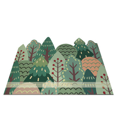 美泽皮革绿植免洗可擦地垫