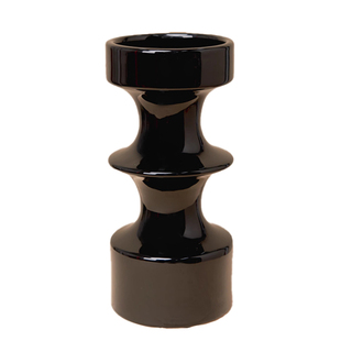 逅里Hollihom 黑色法式中古风陶瓷花瓶餐边柜电视柜餐桌玄关摆件