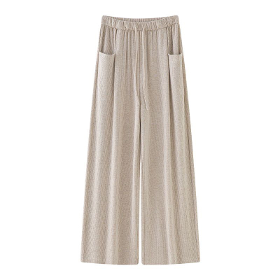 垂感慵懒糯米裤子bf慵懒风糯米裤