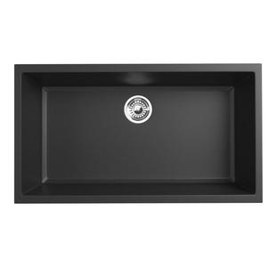 德国迈锐博石英石水槽大单槽厨房洗菜盆台下盆洗碗槽水池黑色932