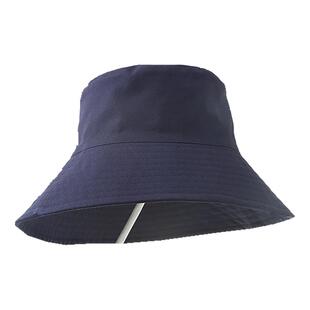 uv爆款显脸小双面防晒帽女大头围大檐渔夫帽简约防紫外线遮阳夏春